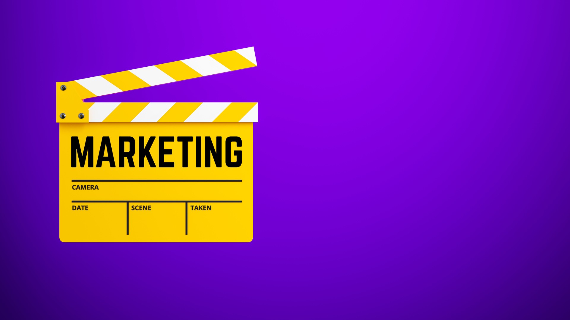 Marketing Campaign Film Clapperboard